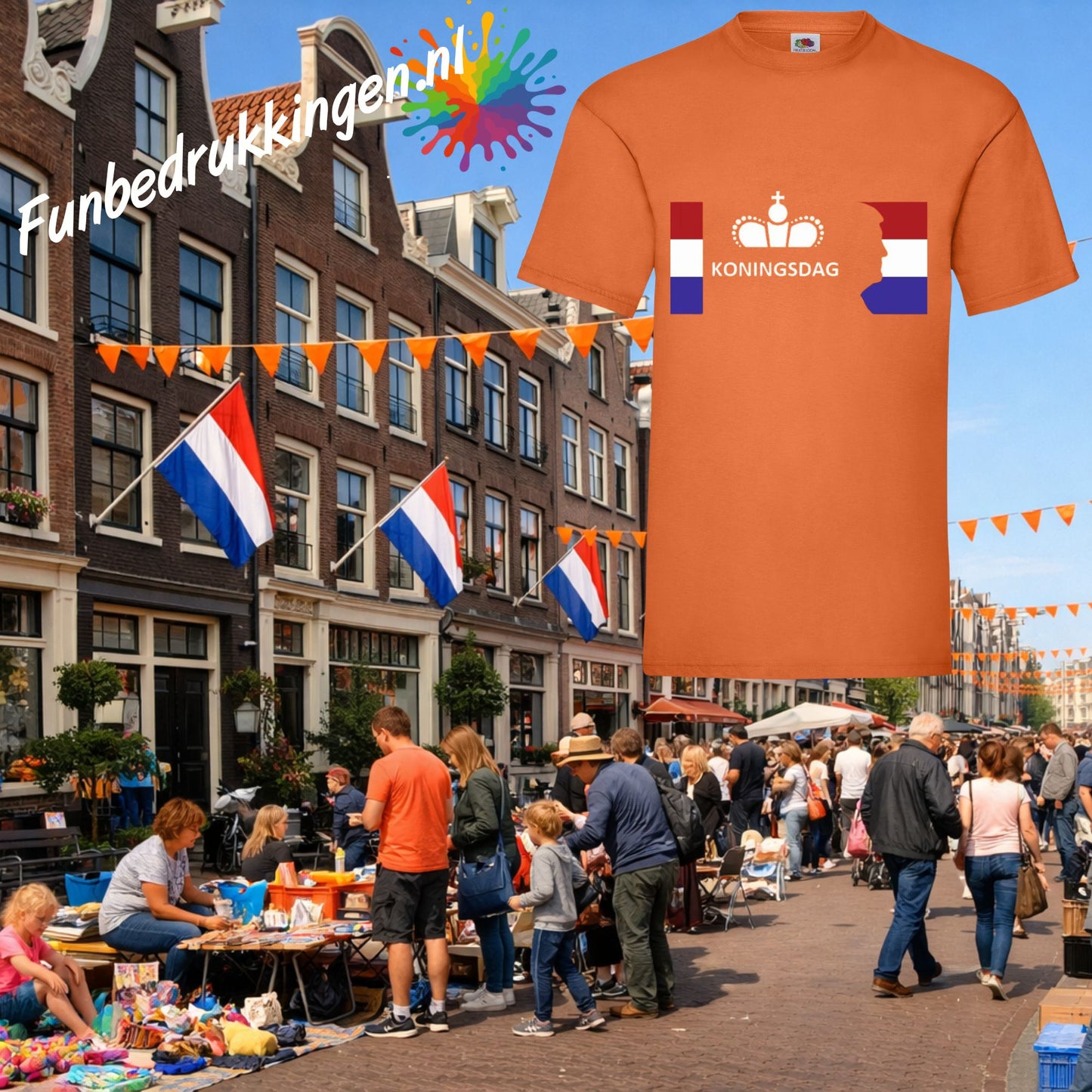 Koningsdag vibes zoals het hoort!